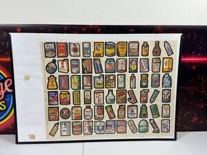 Original 1979 Topps Wacky Packages Cards Uncut Sheet Vintage Display 66 Labels